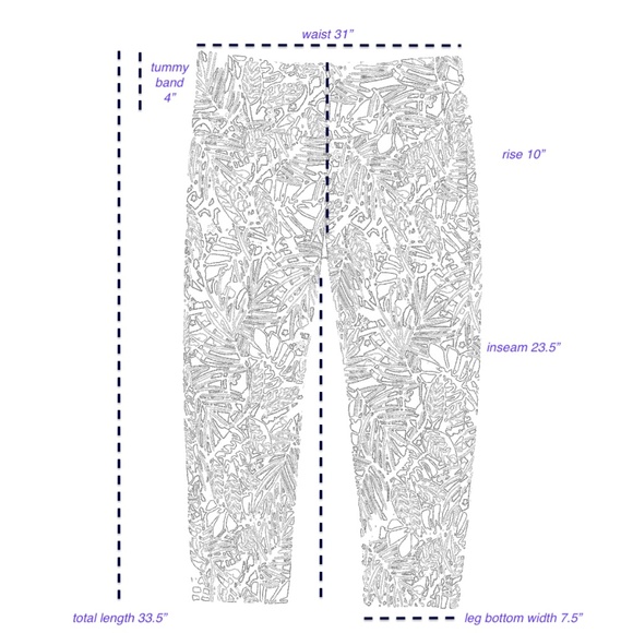 SWING CONTROL Women’s Size 10 Multi-Palm Cropped Golf Pants - Picture 4 of 16